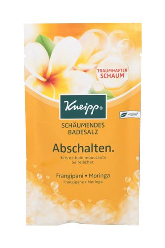 Kneipp Bubbling Mineral Bath Salt Koupelová sůl Unwind 80 g Frangipani & Moringa pro ženy