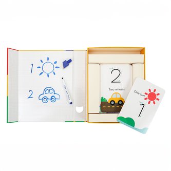 mierEdu Zestaw z suchościeralnym markerem - Nauka cyferek