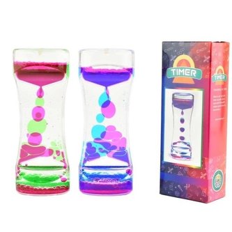 Dwukolorowy płynny timer sensoryczny - klepsydra 1 kus
