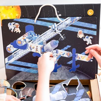 mierEdu Układanka magnetyczna - Kosmos