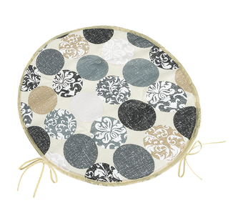 Sedák BERTA kulatý hladký - Koule šedá - průměr 40 cm