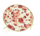 Sedák BERTA kulatý hladký - Pivoňka růžová, zelená - průměr 40 cm