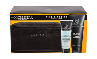 Collistar Linea Uomo hydratační pleťový gel 75 ml + sprchový gel 100 ml + kosmetická taška The Bridge