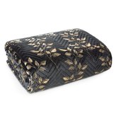 Přehoz na křeslo - sedačku BLANKET černá 70x160 cm Mybesthome