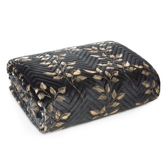 Přehoz na křeslo - sedačku BLANKET černá 70x160 cm Mybesthome