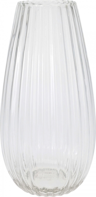 Skleněná váza z recyklovaného skla 30x15 cm