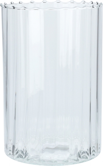 Skleněná váza z recyklovaného skla 28x18 cm