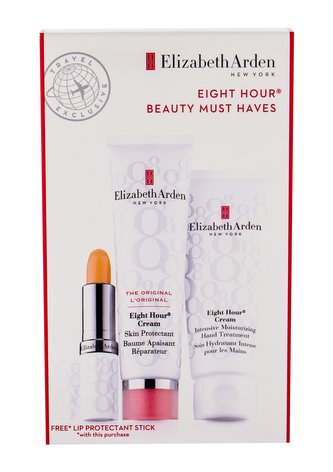 Elizabeth Arden Eight Hour Cream ochranná péče 50 ml + hydratační péče na ruce 75 ml + hydratační péče na rty SPF15 3,7 g