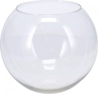 Skleněná miska z recyklovaného skla 16x20 cm