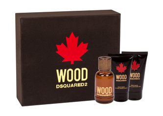 Dsquared2 Wood toaletní voda 50 ml + balzám po holení 50 ml + sprchový gel 50 ml