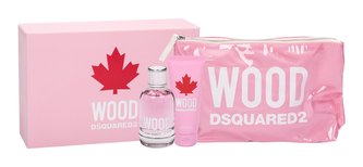 Dsquared2 Wood toaletní voda 100 ml + tělové mléko 100 ml + kosmetická taška