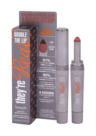 Benefit They´re Real! Rtěnka Double The Lip 1,5 g Nude Scandal pro ženy