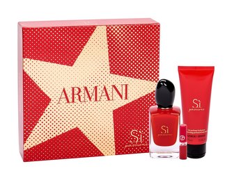 Giorgio Armani Si parfémovaná voda 50 ml + tělové mléko 75 ml + lesk na rty Lip Maestro 400 1,5 ml