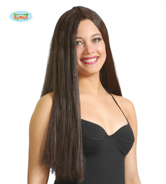 Paruka rovná dlouhá hnědá