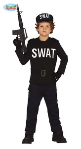 SWAT kostým dětský policista S.W.A.T 7-9 let
