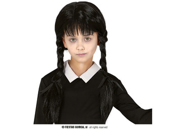 Dětská paruka copánky s ofinou