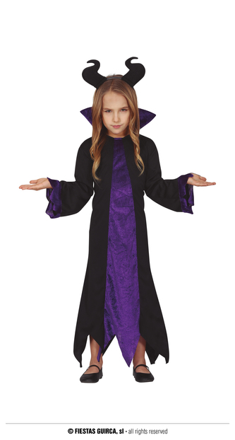 Královna černé magie Zloba kostým 10-12 let