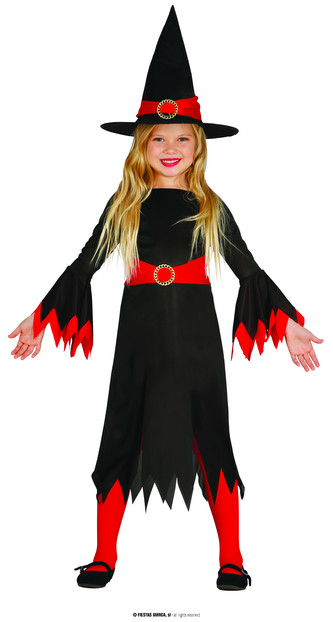 červená čarodějnice dětský kostým 10-12 let