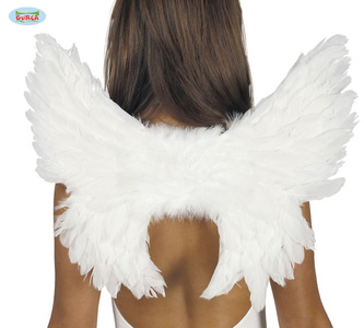 Bílá andělská křídla péřová