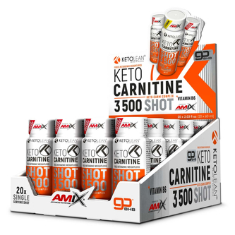 Amix KetoLean Keto goBHB + Carnitine Shot 3500 20 x 60 ml blood orange (krvavý pomeranč)