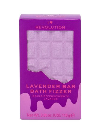 Makeup Revolution London I Heart Revolution Pěna do koupele Chocolate Bar Bath Fizzer 110 g Lavender pro ženy