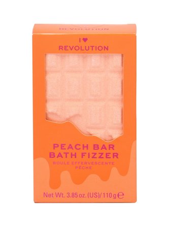 Makeup Revolution London I Heart Revolution Pěna do koupele Chocolate Bar Bath Fizzer 110 g Peach pro ženy