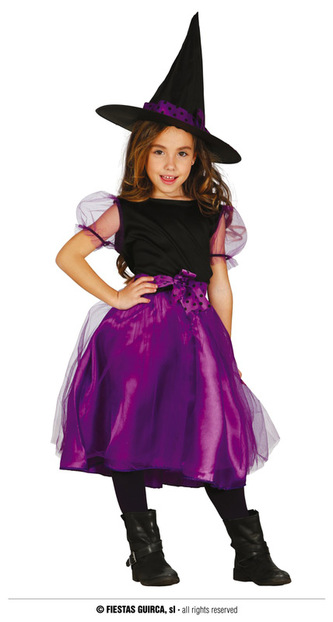 Fialová čarodějka 5-6 let