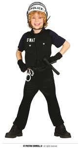 Dětský policista SWAT kostým 10-12 let
