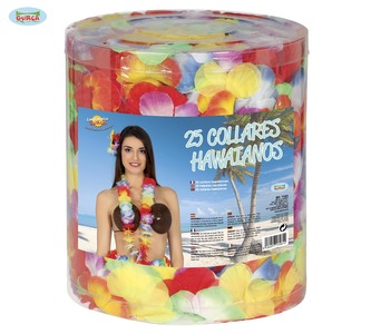Barevný havajský věnec 25 kusů