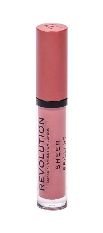 Makeup Revolution London Sheer Brillant Lesk na rty 3 ml 107 RBF pro ženy
