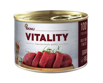 Akinu VITALITY Hovězí jemně krájené pro psy 200g