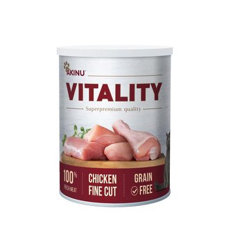 Akinu VITALITY Kuře jemně krájené pro kočky 400g