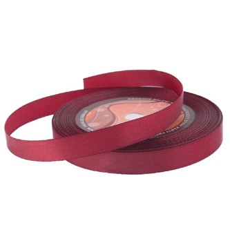 Stuha saténová 12 mm/32 m - vínová