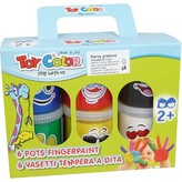 Barvy prstové Toy color 80ml 6ks