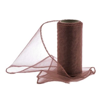 Organza 12 cm/10y hnědá