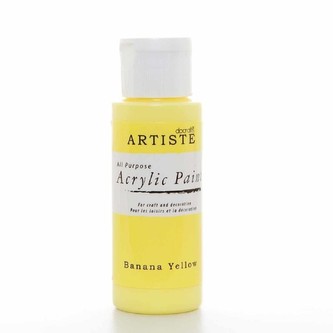Akrylová barva DOA 763204 59 ml - Banana Yellow