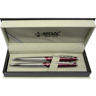Kuličkové pero + roller Regal Themis červená - 25027RB