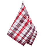 Kuchyňská utěrka 1 ks - Kostka červená, bordová, bílá - 50x70 cm