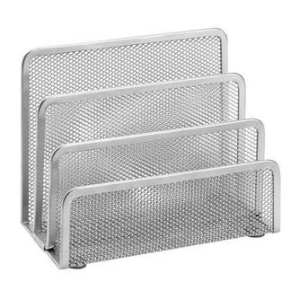 Drátěný stojan na dopisy, stříbrný