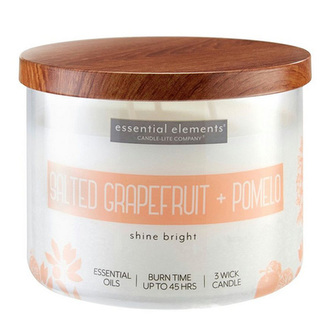 Svíčka oválná váza Candle-lite, Slaný grapefruit a pomelo, 418g