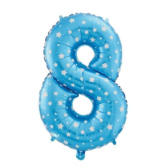 Nafukovací číslice '8' modrá 61 cm