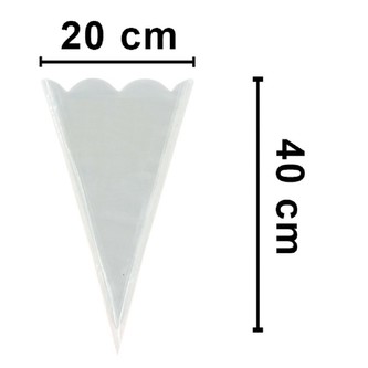 Kornout 20 x 40 cm celofán - 100 ks