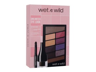 Wet n Wild Unlimited Eye Look paletka očních stínů Color Icon 10 Panshadow Palette 10 g V.I. Purple + pomáda na obočí Ultimate Brow Pomade 2,5 g Brunette
