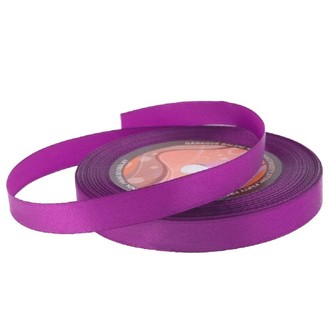 Stuha saténová 12 mm/32 m - tmavě fialová