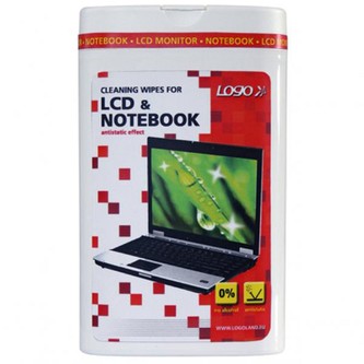 Čisticí trhací ubrousky, na LCD, notebooky, dóza, 50 ks