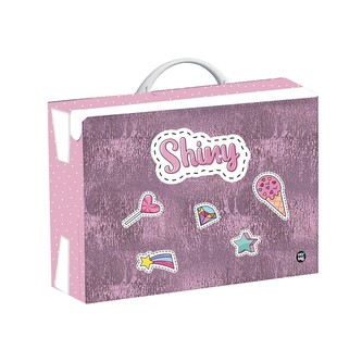 Oxybag Kufřík lamino hranatý A4 OXY GO Shiny