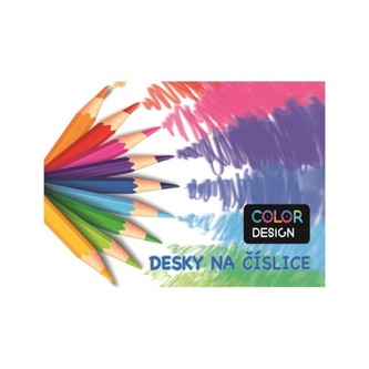 Oxybag Desky na číslice Pastelky