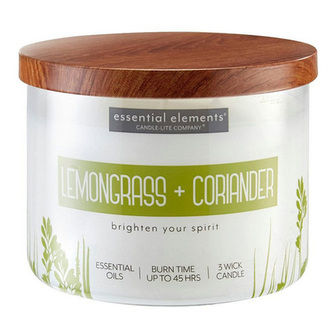 Svíčka oválná váza Candle-lite, Citronová tráva a koriandr, 418g