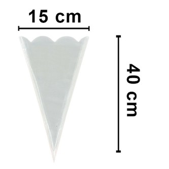 Kornout 15 x 40 cm celofán - 100 ks
