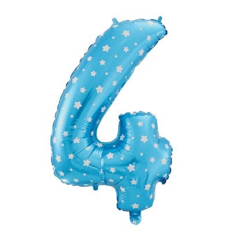 Nafukovací číslice '4' modrá 61 cm